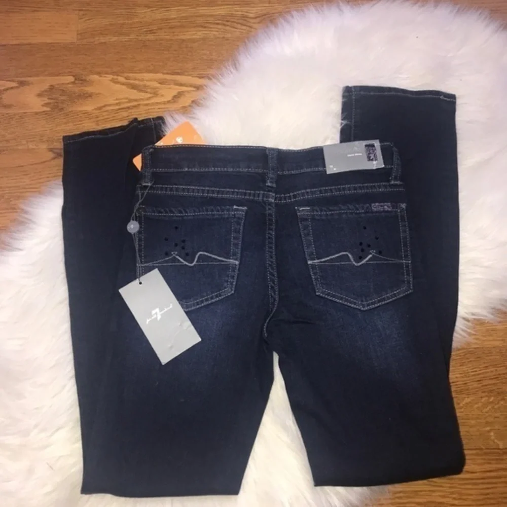 7famk‎ girls Roxanne dark wash Embellished jeans
